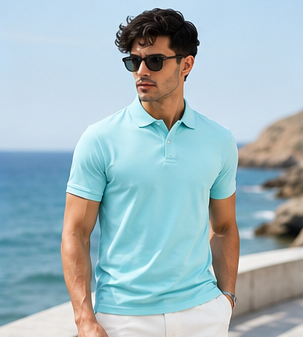 Men | Poly Cotton Essential™ Polo T-Shirt | UV Protected