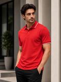 Men | 100% Pima Cotton More Elite™ Polo T-Shirt | Jacquard Collar | Q+Dyes
