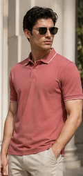 Men | 100% Pima Cotton More Elite™ Polo T-Shirt | Jacquard Collar | Q+Dyes