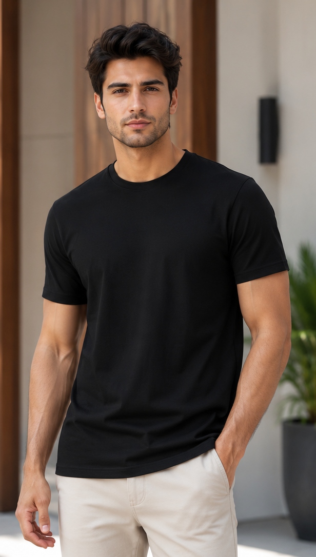 Men | Pima Cotton Essential™ Crew Neck T-Shirt | Ultra Soft | Regular Fit
