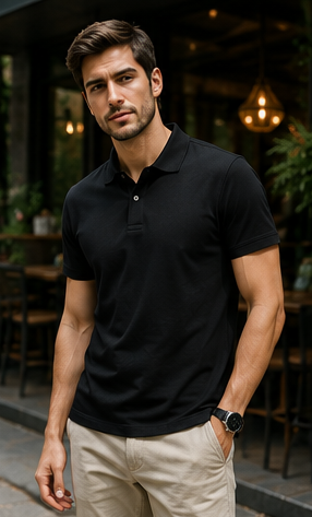 Men | Poly Cotton Essential™ Polo T-Shirt | UV Protected