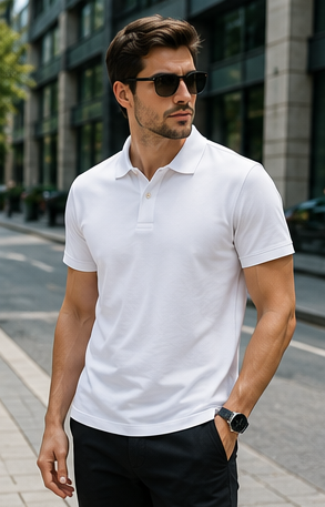 Men | Poly Cotton Essential™ Polo T-Shirt | UV Protected