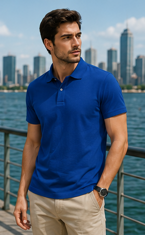 Men | Poly Cotton Essential™ Polo T-Shirt | UV Protected