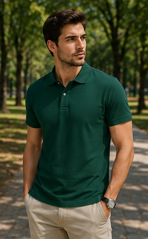 Men | Poly Cotton Essential™ Polo T-Shirt | UV Protected