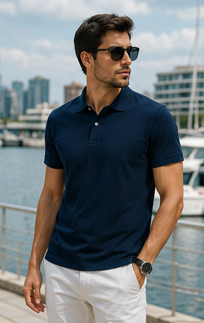 Men | Poly Cotton Essential™ Polo T-Shirt | UV Protected
