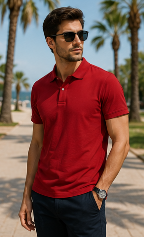 Men | Poly Cotton Essential™ Polo T-Shirt | UV Protected