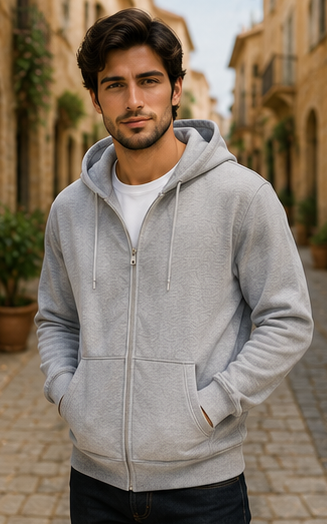 Men | Cotton Elite™ Sustainable Zipper Hoodie | Regular Fit