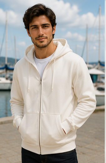 Men | Cotton Elite™ Sustainable Zipper Hoodie | Regular Fit
