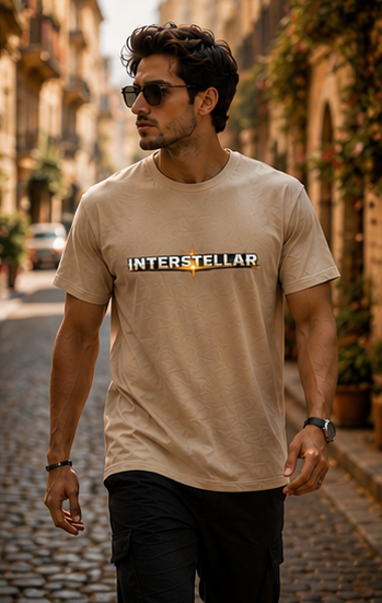 Men | Printed Interstellar | Pima Cotton Signature™ Crew Neck T-Shirt | Regular Fit