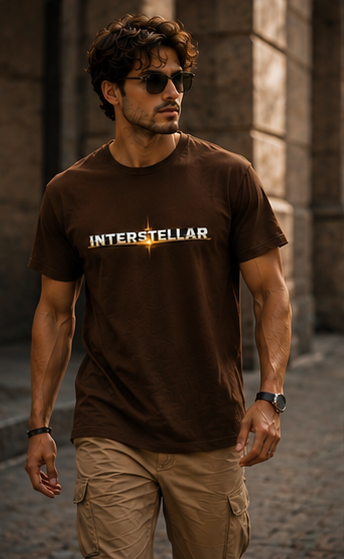 Men | Printed Interstellar | Pima Cotton Signature™ Crew Neck T-Shirt | Regular Fit