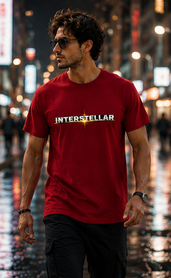 Men | Printed Interstellar | Pima Cotton Signature™ Crew Neck T-Shirt | Regular Fit