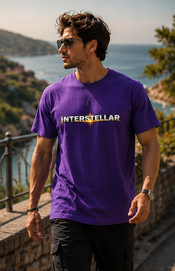 Men | Printed Interstellar | Pima Cotton Signature™ Crew Neck T-Shirt | Regular Fit