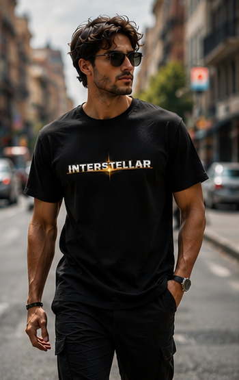 Men | Printed Interstellar | Pima Cotton Signature™ Crew Neck T-Shirt | Regular Fit