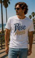 Men | Printed Rise Again | Pima Cotton Signature™ Crew Neck T-Shirt| Regular Fit