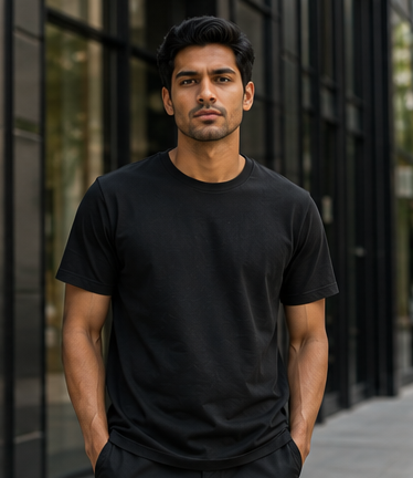 Men | Signature™ French Terry Round Neck T-Shirt | Regular Fit