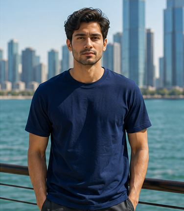Men | Signature™ French Terry Round Neck T-Shirt | Regular Fit