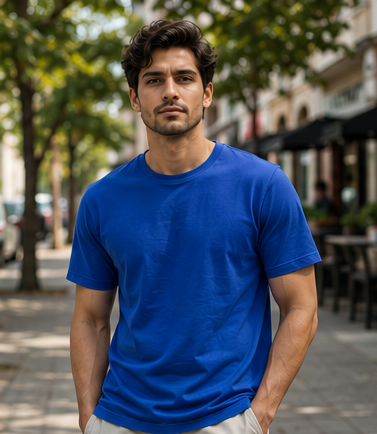 Men | Signature™ French Terry Round Neck T-Shirt | Regular Fit