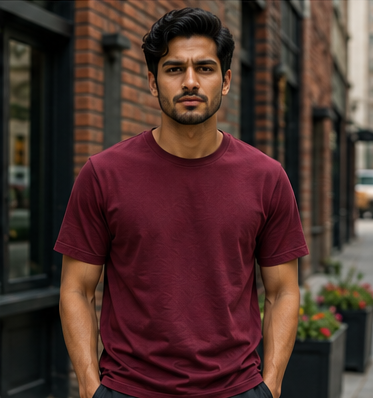 Men | Signature™ French Terry Round Neck T-Shirt | Regular Fit