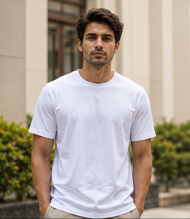 Men | Signature™ French Terry Round Neck T-Shirt | Regular Fit