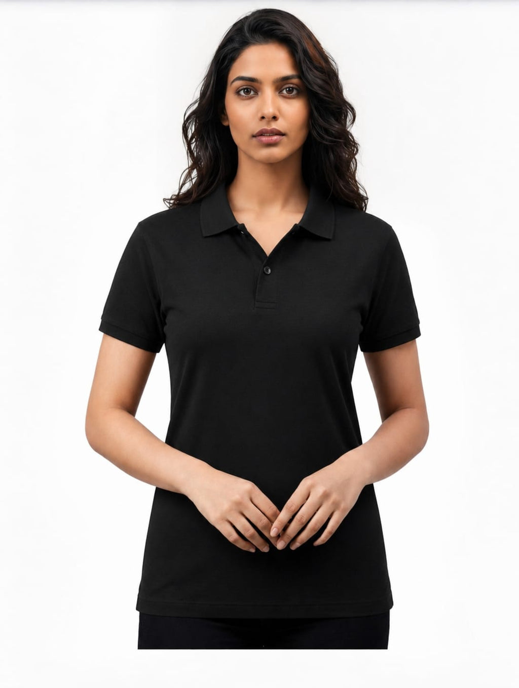 Black Premium Cotton Polo 240GSM T-Shirts