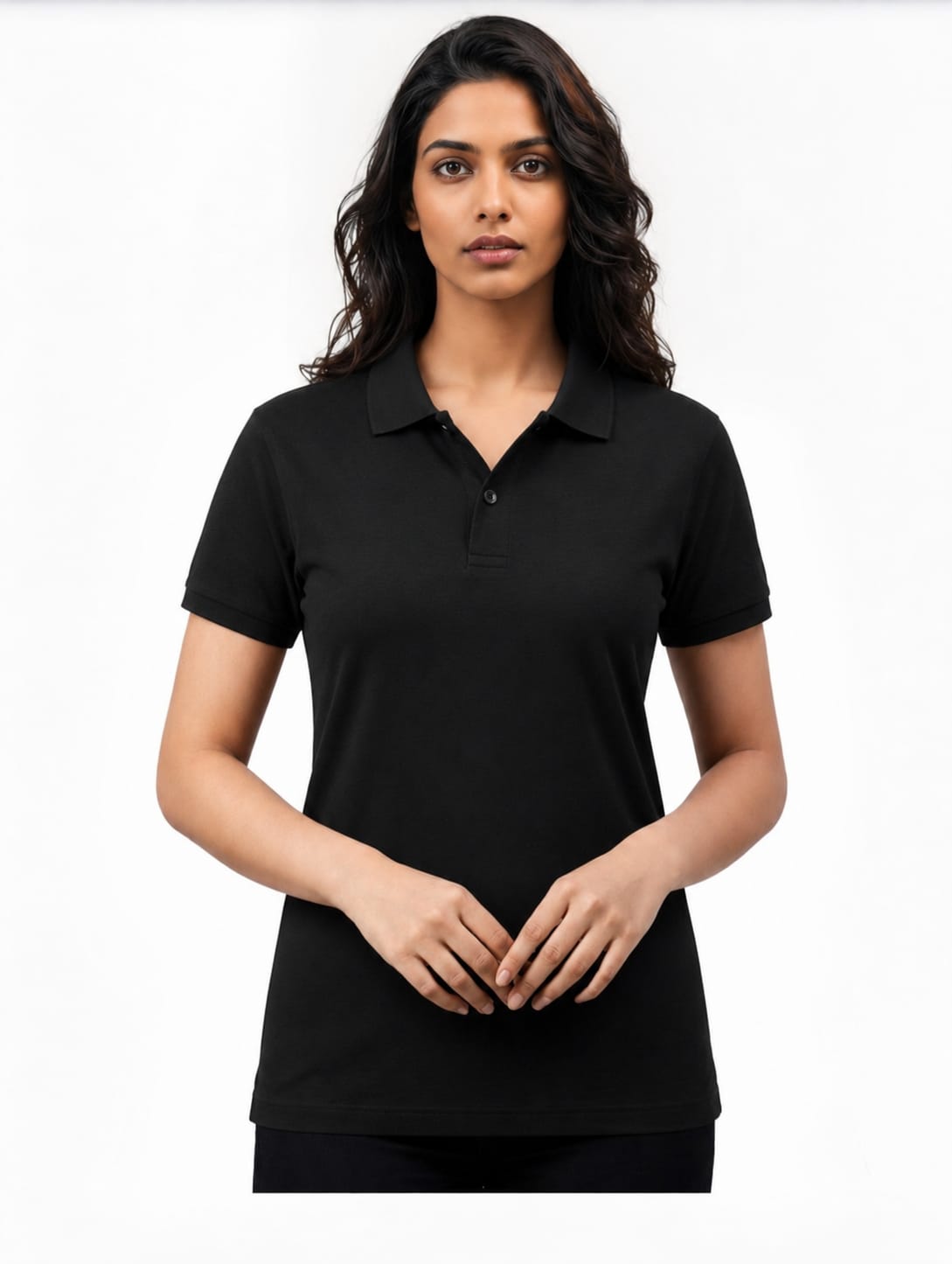 Black Premium Cotton Polo 240GSM T-Shirts