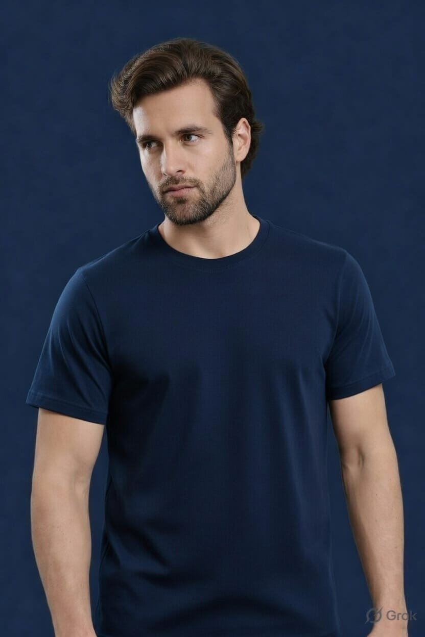 Alienswears Cotton Crew Neck T-Shirt | 185 GSM | Bio Wash | Soft Comfort Fit | Long-Lasting Color