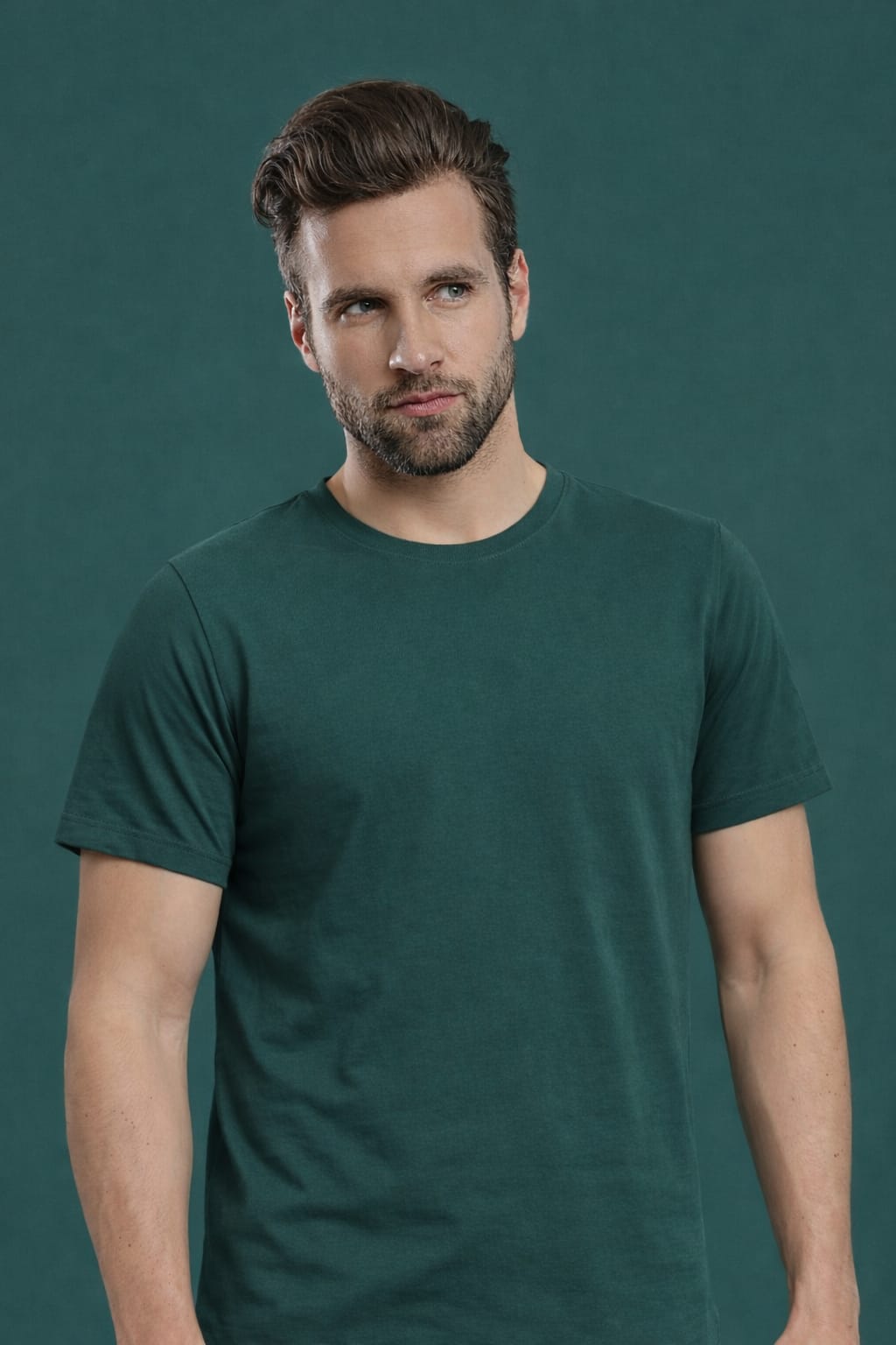 Alienswears Cotton Crew Neck T-Shirt | 185 GSM | Bio Wash | Soft Comfort Fit | Long-Lasting Color