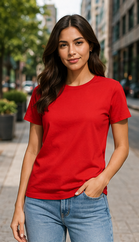 Women | Cotton Beyond Essential™ Round Neck T-Shirt | Ultra Soft | Regular Fit
