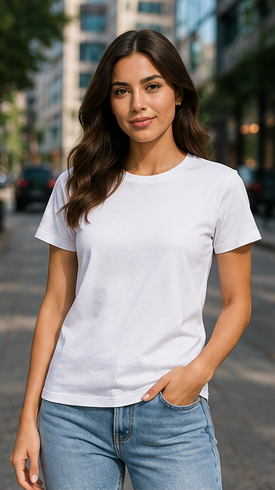 Women | Cotton Beyond Essential™ Round Neck T-Shirt | Ultra Soft | Regular Fit