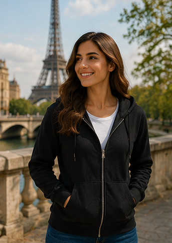 Womens Zipper Hoodie